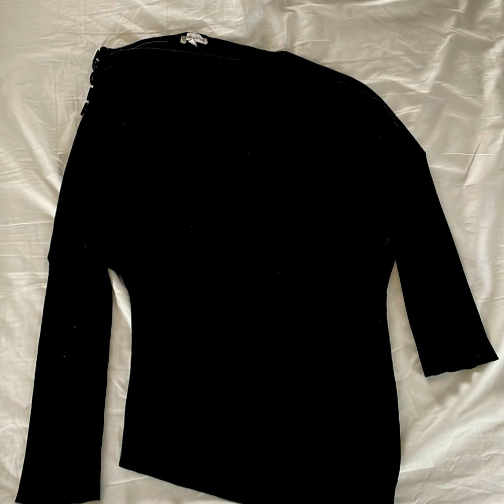 Black asymmetrical top